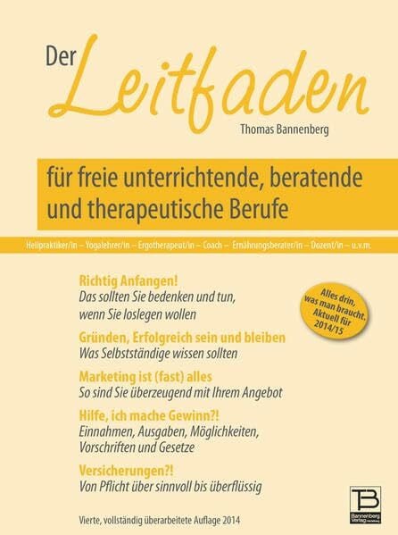 Der Leitfaden für freie unterrichtende, beratende und therapeutische Berufe