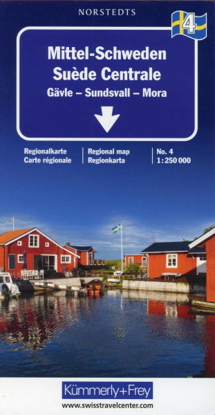 Kümmerly & Frey Karten, Mittel-Schweden: Gävle - Sundsvall - Mora (Kümmerly+Frey Regional-Strassenkarte, Band 4)
