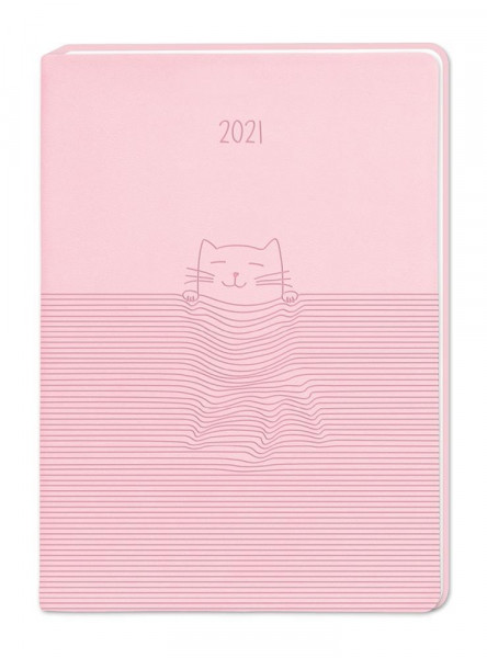Terminplaner Lederlook A6 "Rosa" 2021