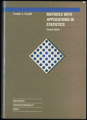 Matrices With Applications in Statistics