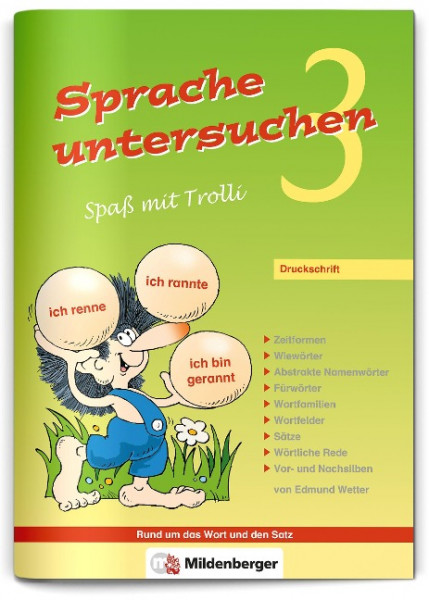 Sprache untersuchen - Spaß mit Trolli 3, Druckschrift