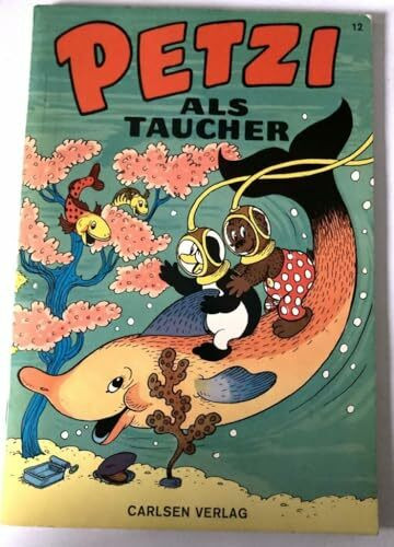 Petzi als Taucher