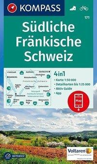 KOMPASS Wanderkarte 171 Südliche Fränkische Schweiz 1:50.000