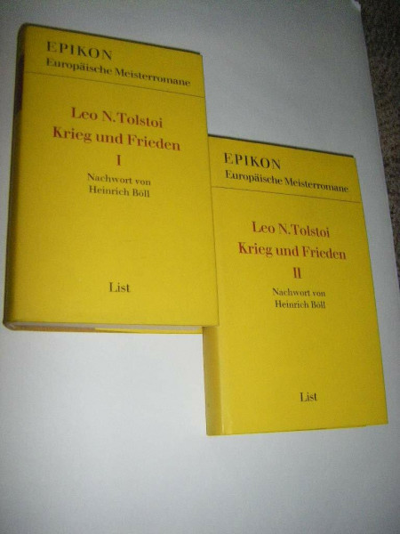Krieg und Frieden. Zwei Bände. Nachwort von Heinrich Böll.