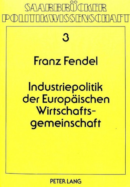 Industriepolitik der europäischen Wirtschaftsgemeinschaft