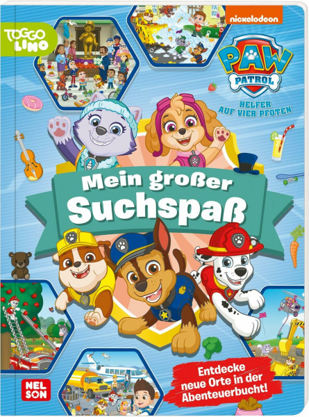 PAW Patrol Pappbilderbuch: Mein großer Suchspaß: Wimmelbuch ab 3 Jahren | Interaktives Suchbuch mit Marshall, Rubble, Zuma, Chase, Rocky und Skye