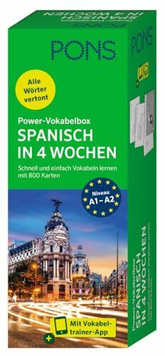 PONS Power-Vokabelbox Spanisch: Schnell und einfach Vokabeln lernen mit 800 Karten