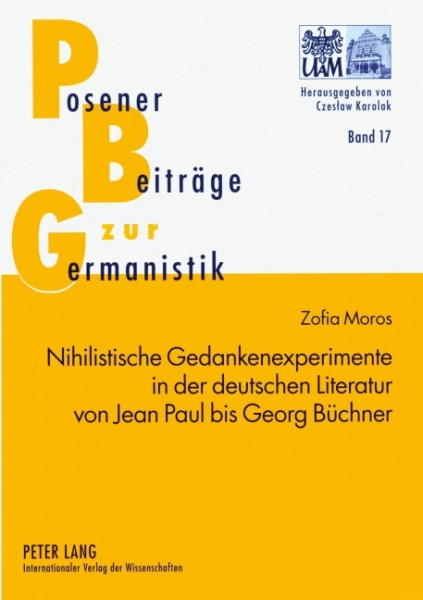 Nihilistische Gedankenexperimente in der deutschen Literatur von Jean Paul bis Georg Büchner