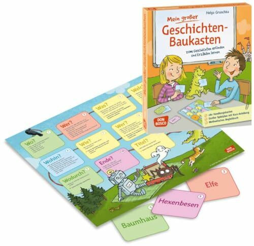 Mein großer Geschichten-Baukasten zum Geschichten erfinden und Erzählen lernen: 180 Handlungskarten. Großer Spielplan mit Kurz-Anleitung. Methodisches ... (Zubehör für das Erzähltheater Kamishibai)
