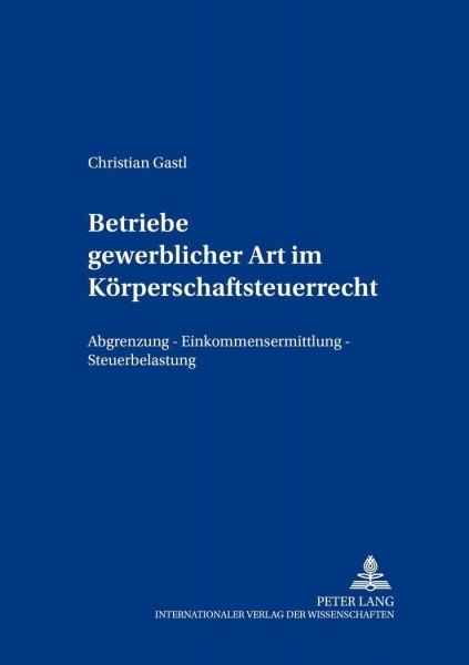 Betriebe gewerblicher Art im Körperschaftsteuerrecht