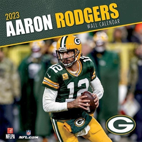 Green Bay Packers Aaron Rodgers 2023 12x12 Player Wall Calendar