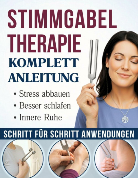Stimmgabel-Therapie Komplett-Anleitung: Klangtherapie für mehr innere Ruhe und tiefe Entspannung in wenigen Minuten | Einfache Anwendungen A-Z von Körperpunkten bis zur energetischen Balance