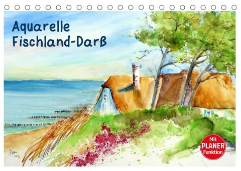 Aquarelle - Fischland-Darß (Tischkalender 2022 DIN A5 quer)