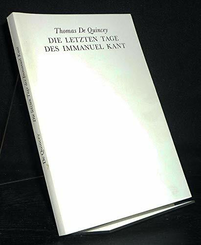 debatte, Band 6: Die letzten Tage des Immanuel Kant