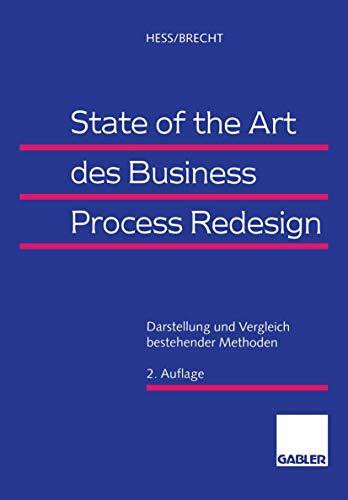 State of the Art des Business Process Redesign: Darstellung und Vergleich bestehender Methoden (German Edition)