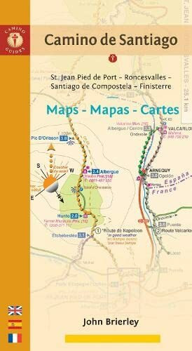 Camino De Santiago Maps - Mapas - Cartes: St. Jean Pied de Port - Roncesvalles - Santiago de Compostela - Finisterre