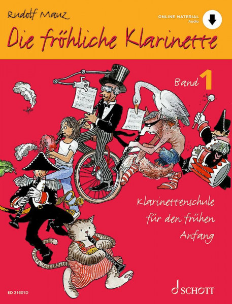 Die fröhliche Klarinette: Klarinettenschule für den frühen Anfang (Überarbeitete Neuauflage). Band 1. Klarinette. Lehrbuch. (Die fröhliche Klarinette, Band 1)