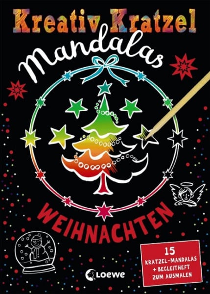 Kreativ-Kratzel Mandalas - Weihnachten