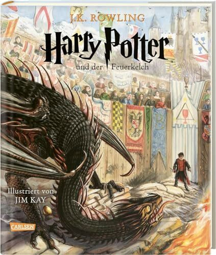 Harry Potter und der Feuerkelch (Harry Potter 4): Vierfarbig illustrierte Ausgabe mit großformatigen Bildern und Lesebändchen – der Kinderbuch-Klassiker zum Vorlesen