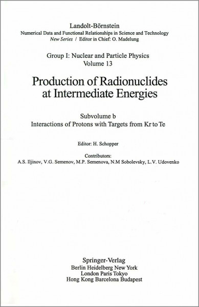Interactions of Protons with Targets from Kr to Te (Elementary Particles, Nuclei and Atoms)