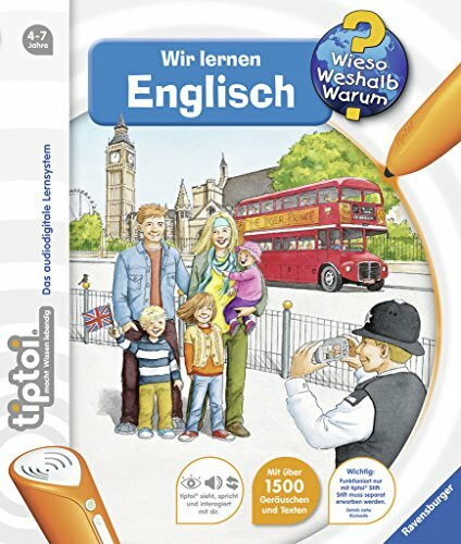 Ravensburger 00585 - tiptoi, Wir Lernen Englisch - Wieso? Weshalb? Warum? (ohne Stift)