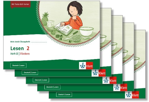 Mein Anoki-Übungsheft. Lesen 2. Heft B | Fördern. Übungsheft im 5er-Paket Klasse 2