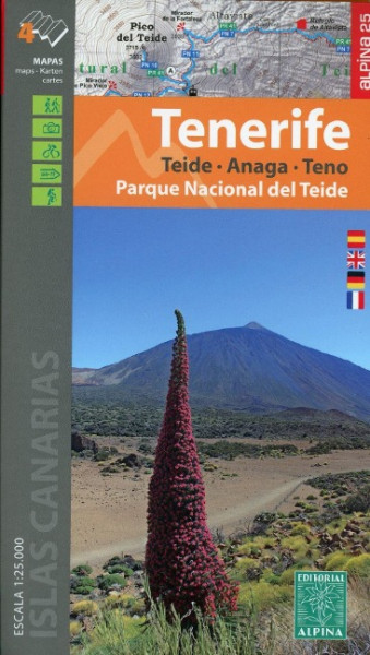 Wanderkarte Tenerife - Parque Nacional del Teide 1:25 000