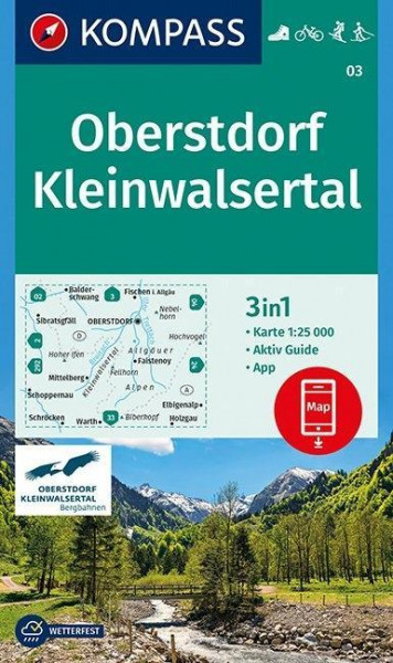 Oberstdorf, Kleinwalsertal 1:25 000