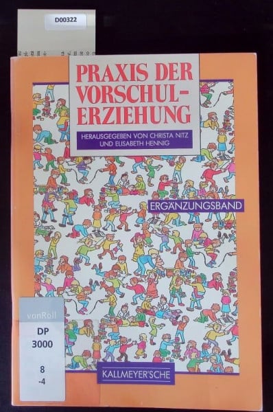 Praxis der Vorschulerziehung: Ergänzungsband