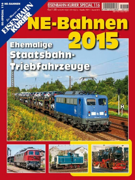 NE-Bahnen 2015: Ehemalige Staatsbahn-Triebfahrzeuge (EK-Special)