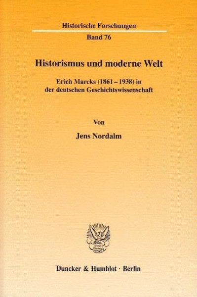Historismus und moderne Welt