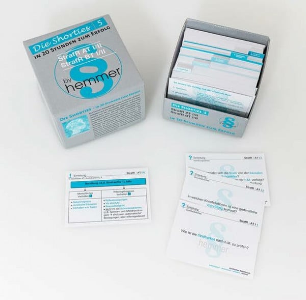 35500 - Shorties Box 5 - Strafrecht AT / BT: Shorties - in 20 Stunden zum Erfolg (Karteikarten - Strafrecht)
