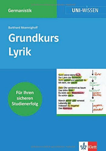 Grundkurs Lyrik (Uni-Wissen Germanistik)