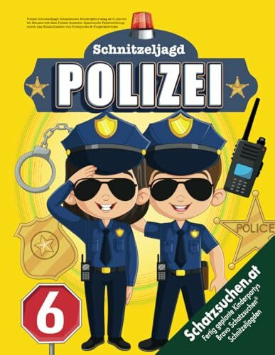 Polizei Schnitzeljagd Schatzsuche Kindergeburtstag ab 6 Jahren: Im Einsatz mit dem Polizei-Ausweis: Spannende Fallermittlung durch das Entschlüsseln von Fußspuren & Fingerabdrücke