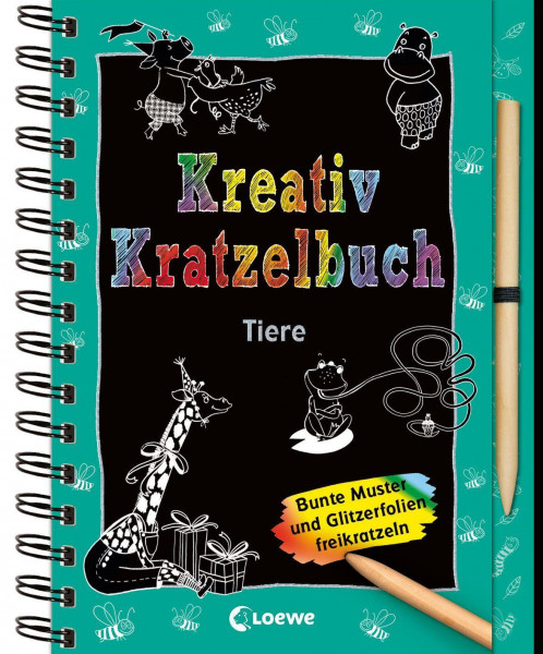 Kreativ-Kratzelbuch: Tiere