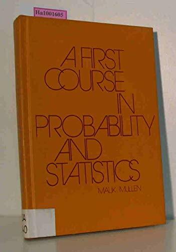 First Course in Probability and Statistics First Course in Probability and Statistics