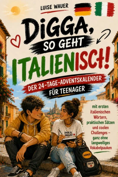 Digga, so geht Italienisch!: Der 24-Tage-Adventskalender für Teenager mit ersten italienischen Wörtern, praktischen Sätzen und coolen Challenges – ganz ohne langweiliges Vokabelpauken