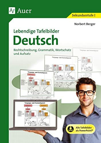 Lebendige Tafelbilder Deutsch: Rechtschreibung, Grammatik, Wortschatz und Aufsatz (5. bis 10. Klasse)