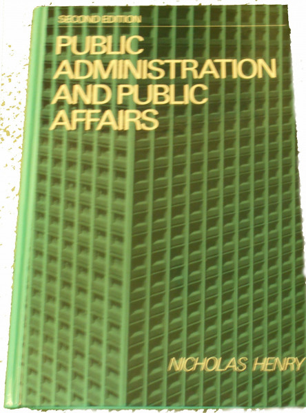 Public Administration and Public Affairs