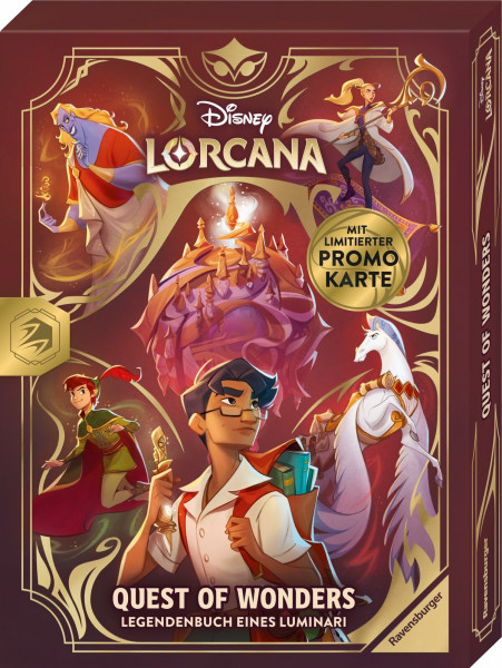 Disney Lorcana - Quest of Wonders. Legendenbuch eines Luminari (Limitierte Auflage mit Promokarte | Spannende Fantasy im Journal-Stil | hochwertige Ausstattung mit Schuber) (Disney Lorcana Publishing)