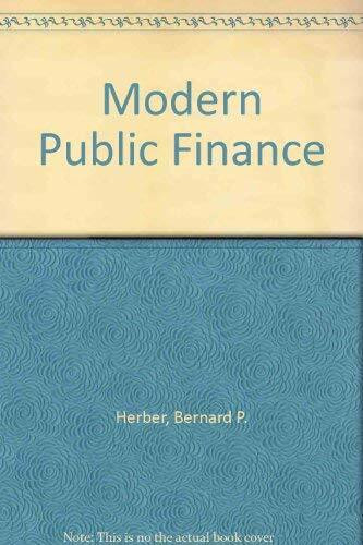 Modern Public Finance