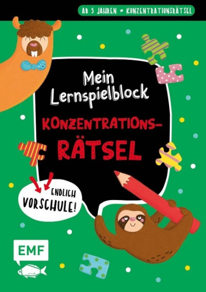 Endlich Vorschule! Mein Lernspielblock - Konzentrationsrätsel