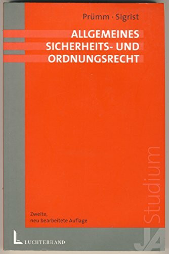Allgemeines Sicherheits- und Ordnungsrecht