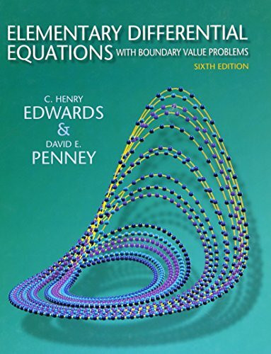 Elementary Differential Equations With Boundary Value Problems
