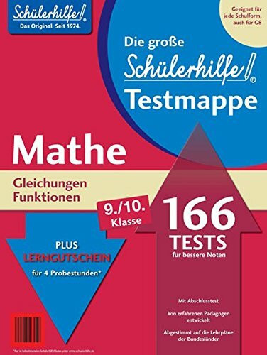 Testmappe Mathe Gleichungen/Funktionen (Kl. 9.-10.)