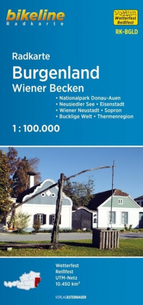 Bikeline Radkarte Österreich Burgenland 1: 100 000