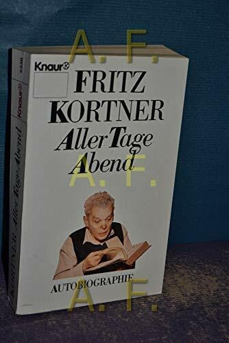 Aller Tage Abend. Autobiographie