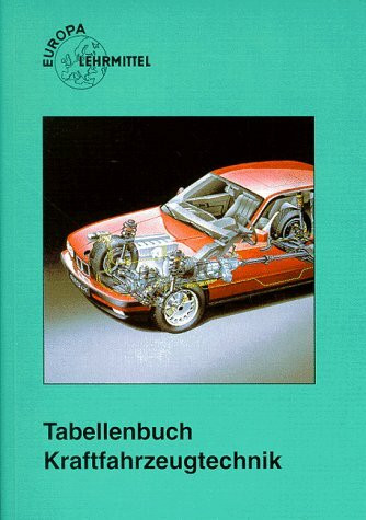 Tabellenbuch Kraftfahrzeugtechnik (mit Formelsammlung): Tabellen - Formeln - Übersichten - Normen für Rechnen, Fachkunde, Werkstoffkunde, Zeichnen (Europa-Fachbuchreihe Kraftfahrzeugtechnik)