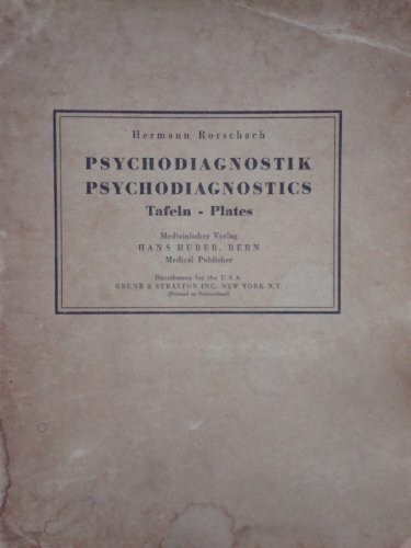Psychodiagnostik: Methodik und Ergebnisse eines wahrnehmungsdiagnostischen Experiments / Tafelserie
