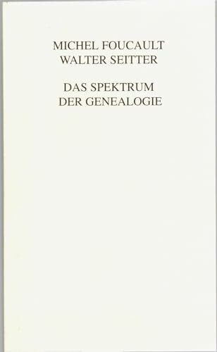 Das Spektrum der Genealogie